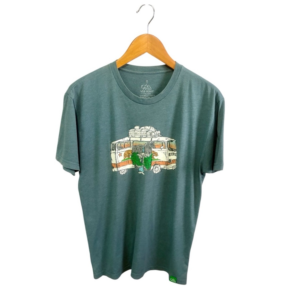 WILD TRIBUTE - 4 The Parks - Forest Green Graphic T-shirt